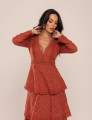 VESTIDO LONGO LAISE PÉROLA MARROM