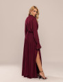 VESTIDO CREPE BELLE VINHO