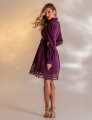 VESTIDO CURTO GUIPIR ISADORA UVA