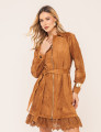 VESTIDO SUEDE PALOMA CARAMELO