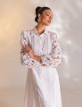VESTIDO MIDI GUIPIR CLARICE OFF WHITE
