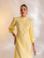 VESTIDO LONGO GUIPIR DOMINIQUE AMARELO