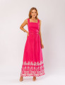CONJUNTO DE ALGODÃO COM SAIA BORDADA PAMELA PINK