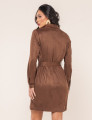 CHEMISE SUEDE STELLA MARROM
