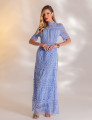 VESTIDO LONGO GUIPIR AMÉLIA AZUL