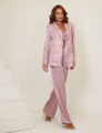 Conjunto Alfaiataria Cetim Josie Rosa