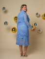 CONJUNTO RENDA FLORAL ABIGAIL PLUS AZUL
