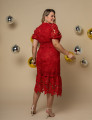 VESTIDO MIDI GUIPIR LORENA PLUS TELHA