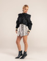 SHORTS SAIA COURO PU NABI PRETO