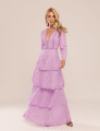 VESTIDO LONGO LAISE PÉROLA LAVANDA