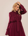 VESTIDO CREPE BELLE VINHO