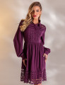 VESTIDO CURTO GUIPIR ISADORA UVA