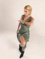 CONJUNTO COURO PU SAVANA VERDE OLIVA