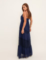 VESTIDO LONGO CREPE MELINA AZUL MARINHO