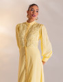 VESTIDO LONGO GUIPIR DOMINIQUE AMARELO