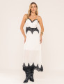 VESTIDO DE ALÇA ISABELA OFF WHITE