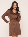 CHEMISE SUEDE STELLA MARROM