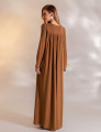 VESTIDO LONGO MIRELLA MARROM