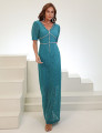 Vestido Renda Strass Fernanda Azul