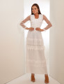 VESTIDO TULE POÁ PETRÍNIA OFF WHITE