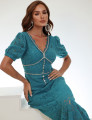 Vestido Renda Strass Fernanda Azul