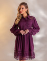 VESTIDO CURTO GUIPIR ISADORA UVA