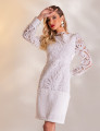 VESTIDO RENDA ESTEFANY OFF WHITE