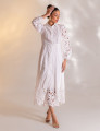 VESTIDO MIDI GUIPIR CLARICE OFF WHITE