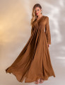 VESTIDO LONGO MIRELLA MARROM