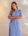 VESTIDO LONGO GUIPIR AMÉLIA AZUL