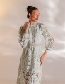 VESTIDO MIDI GUIPIR FLORA VERDE