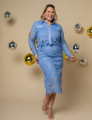 CONJUNTO RENDA FLORAL ABIGAIL PLUS AZUL