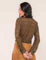 CAMISA EM RENDA ALESSANDRA VERDE OLIVA