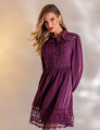 VESTIDO CURTO GUIPIR ISADORA UVA