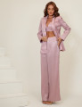 Conjunto Alfaiataria Cetim Josie Rosa