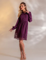 VESTIDO CURTO GUIPIR ISADORA UVA