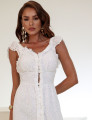 Vestido Laise Botões Cibele Off White