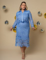 CONJUNTO RENDA FLORAL ABIGAIL PLUS AZUL