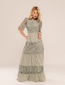 VESTIDO LONGO EM RENDA EMMA VERDE