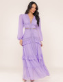 VESTIDO  DECOTE V DONATELA LAVANDA