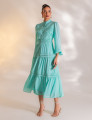 VESTIDO LONGO COM GUIPIR VIVIANE VERDE