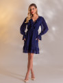 VESTIDO CURTO JULIANA AZUL MARINHO