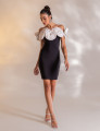 Vestido Flores Dália Preto