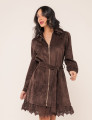 VESTIDO SUEDE PALOMA MARROM