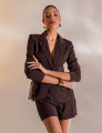 CONJUNTO ALFAIATARIA PERLA MARROM