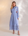 VESTIDO MIDI GUIPIR CLARICE AZUL