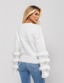BLUSÃO TRICOT LIZZIE OFF WHITE