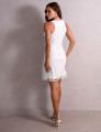 Vestido Regata Tule Chanel Branco