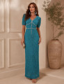 Vestido Renda Strass Fernanda Azul