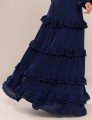 VESTIDO DECOTE V MAIA AZUL MARINHO